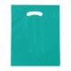 Fold-Over Reinforced Die Cut Plastic Bag, 12" x 15"