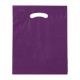 Fold-Over Reinforced Die Cut Plastic Bag, 12" x 15"