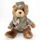 Digital Camo Plush Bear, 8"