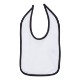 Rabbit Skins® Ringspun Cotton Jersey Contrast Color Infant Bib