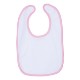Rabbit Skins® Ringspun Cotton Jersey Contrast Color Infant Bib