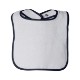 Rabbit Skins® Cotton Terry Contrast Color Infant Snap Bib