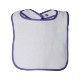 Rabbit Skins® Cotton Terry Contrast Color Infant Snap Bib
