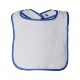 Rabbit Skins® Cotton Terry Contrast Color Infant Snap Bib