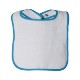 Rabbit Skins® Cotton Terry Contrast Color Infant Snap Bib