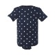 Rabbit Skins® Dots & Stripes Ringspun Cotton Lap Shoulder Infant Creeper
