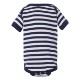 Rabbit Skins® Dots & Stripes Ringspun Cotton Lap Shoulder Infant Creeper