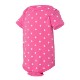 Rabbit Skins® Dots & Stripes Ringspun Cotton Lap Shoulder Infant Creeper