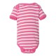 Rabbit Skins® Dots & Stripes Ringspun Cotton Lap Shoulder Infant Creeper