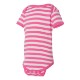 Rabbit Skins® Dots & Stripes Ringspun Cotton Lap Shoulder Infant Creeper