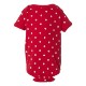 Rabbit Skins® Dots & Stripes Ringspun Cotton Lap Shoulder Infant Creeper