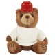 Construction Plush Bear, 8" w/ Full Color Imprint