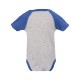 Rabbit Skins® Fine Jersey Three-Quarter Sleeve Baseball Infant Bodysuit