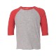 Rabbit Skins® Fine Jersey Three-Quarter Sleeve Baseball Toddler T-Shirt