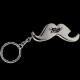 Mustache Bottle Opener Keychain