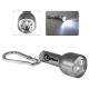 Flashlight w/Metal Carabiner and 6 LEDs