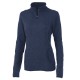 Charles River® Heathered Fleece Ladies' Quarter Zip
