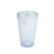Double Walled Acrylic Tumbler w/Colorful Lid and Straw, 17oz.