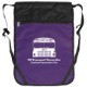 Double Compartment Drawstring Sports Backpack