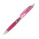 Solana Translucent Barrel Ballpoint Pen w/ Chrome Accents