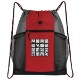 Two-Tone Multi-Pocket 300D Polyester Drawstring Backpack