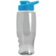 Transparent Grip Poly-Pure Sport Bottle, 27oz. - Drink Thru Lid