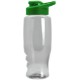 Transparent Grip Poly-Pure Sport Bottle, 27oz. - Drink Thru Lid