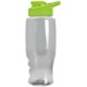 Transparent Grip Poly-Pure Sport Bottle, 27oz. - Drink Thru Lid