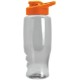 Transparent Grip Poly-Pure Sport Bottle, 27oz. - Drink Thru Lid