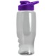 Transparent Grip Poly-Pure Sport Bottle, 27oz. - Drink Thru Lid
