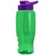 Transparent Grip Poly-Pure Sport Bottle, 27oz. - Drink Thru Lid