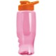 Transparent Grip Poly-Pure Sport Bottle, 27oz. - Drink Thru Lid