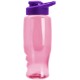 Transparent Grip Poly-Pure Sport Bottle, 27oz. - Drink Thru Lid