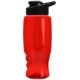 Transparent Grip Poly-Pure Sport Bottle, 27oz. - Drink Thru Lid