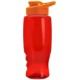 Transparent Grip Poly-Pure Sport Bottle, 27oz. - Drink Thru Lid