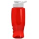 Transparent Grip Poly-Pure Sport Bottle, 27oz. - Drink Thru Lid