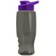 Transparent Grip Poly-Pure Sport Bottle, 27oz. - Drink Thru Lid