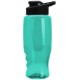 Transparent Grip Poly-Pure Sport Bottle, 27oz. - Drink Thru Lid