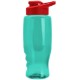 Transparent Grip Poly-Pure Sport Bottle, 27oz. - Drink Thru Lid