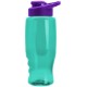 Transparent Grip Poly-Pure Sport Bottle, 27oz. - Drink Thru Lid