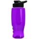 Transparent Grip Poly-Pure Sport Bottle, 27oz. - Drink Thru Lid