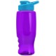 Transparent Grip Poly-Pure Sport Bottle, 27oz. - Drink Thru Lid