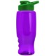 Transparent Grip Poly-Pure Sport Bottle, 27oz. - Drink Thru Lid
