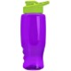 Transparent Grip Poly-Pure Sport Bottle, 27oz. - Drink Thru Lid