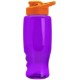 Transparent Grip Poly-Pure Sport Bottle, 27oz. - Drink Thru Lid