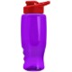 Transparent Grip Poly-Pure Sport Bottle, 27oz. - Drink Thru Lid