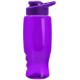Transparent Grip Poly-Pure Sport Bottle, 27oz. - Drink Thru Lid