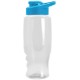 Transparent Grip Poly-Pure Sport Bottle, 27oz. - Drink Thru Lid