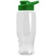 Transparent Grip Poly-Pure Sport Bottle, 27oz. - Drink Thru Lid