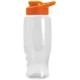 Transparent Grip Poly-Pure Sport Bottle, 27oz. - Drink Thru Lid